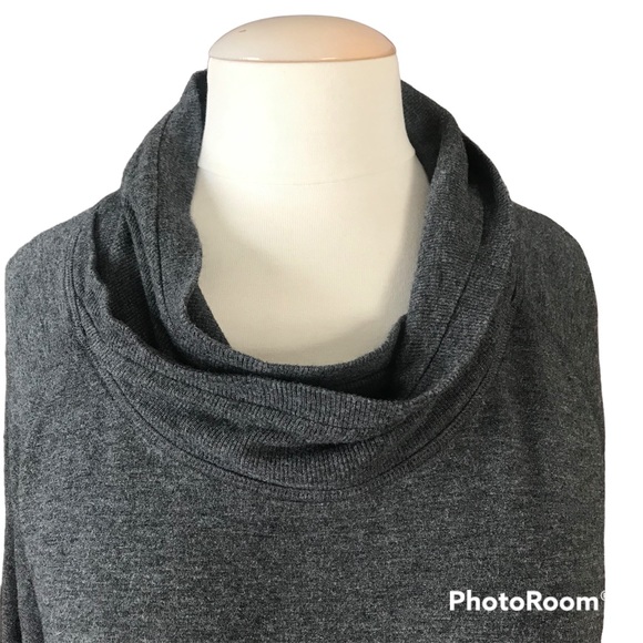 Athleta Duran Dolman Drop Waist Tunic Long Sleeve Gray Dress Size XL - Picture 2 of 15